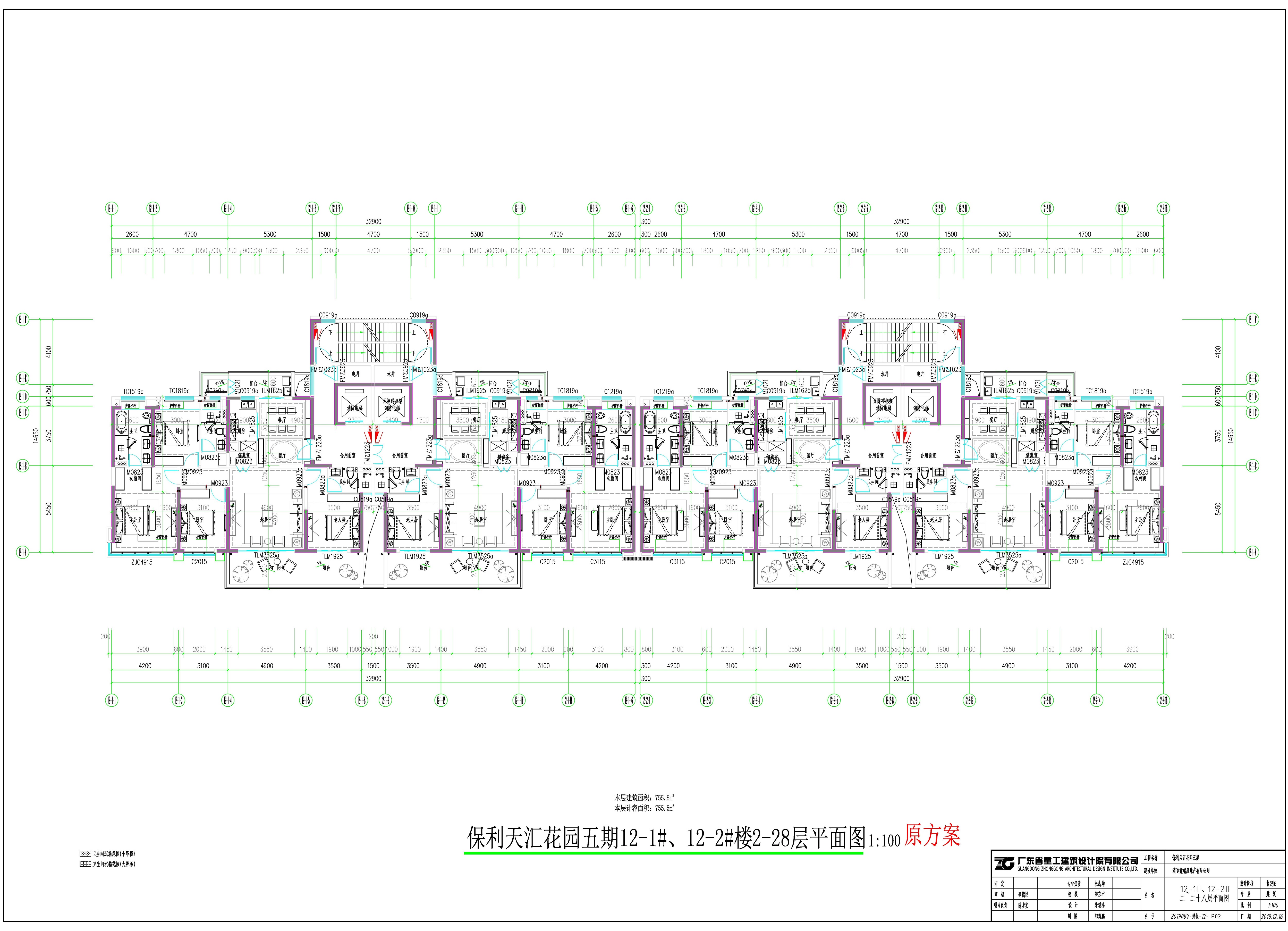 保利天匯花園五期12#樓2-28層平面圖（原批復(fù)方案）.jpg