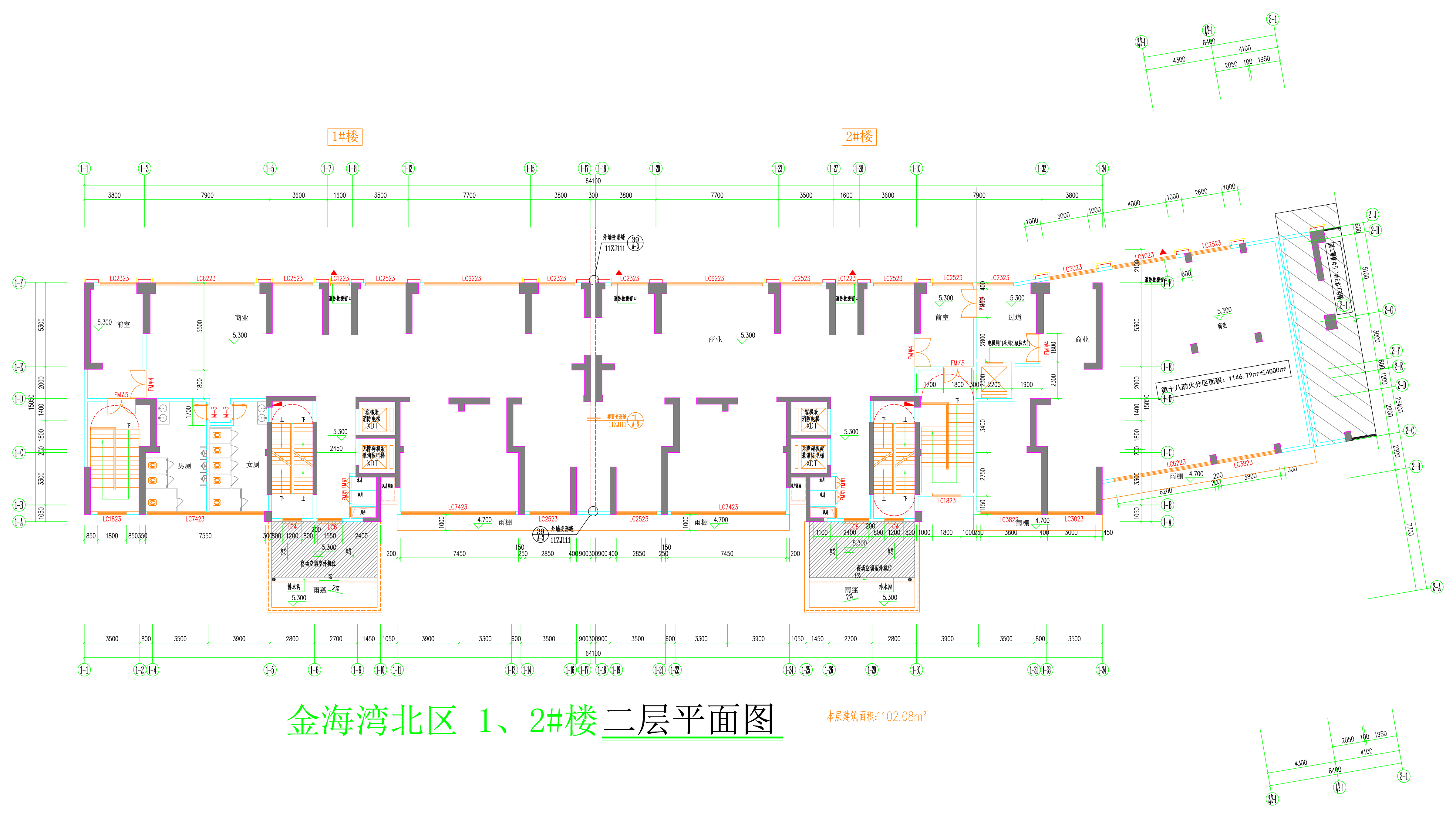 金海灣北區(qū)1、2#樓_二層平面圖.jpg