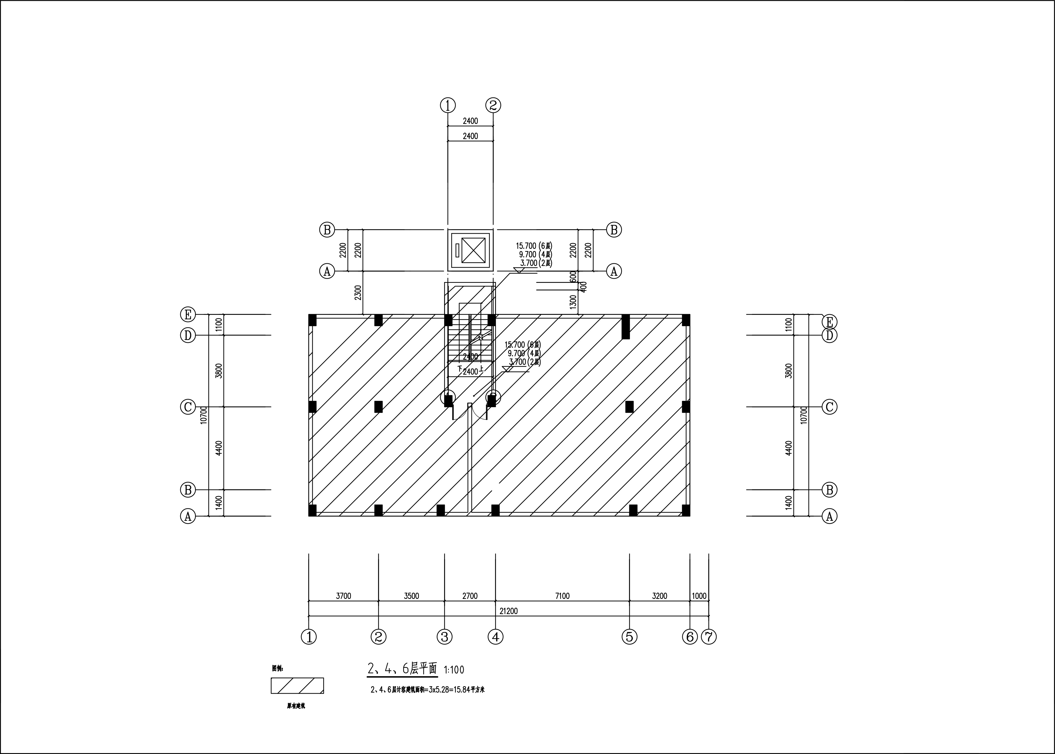 新城清遠(yuǎn)供電局宿舍電梯建筑圖_2、4、6層 不設(shè)電梯出入口.jpg