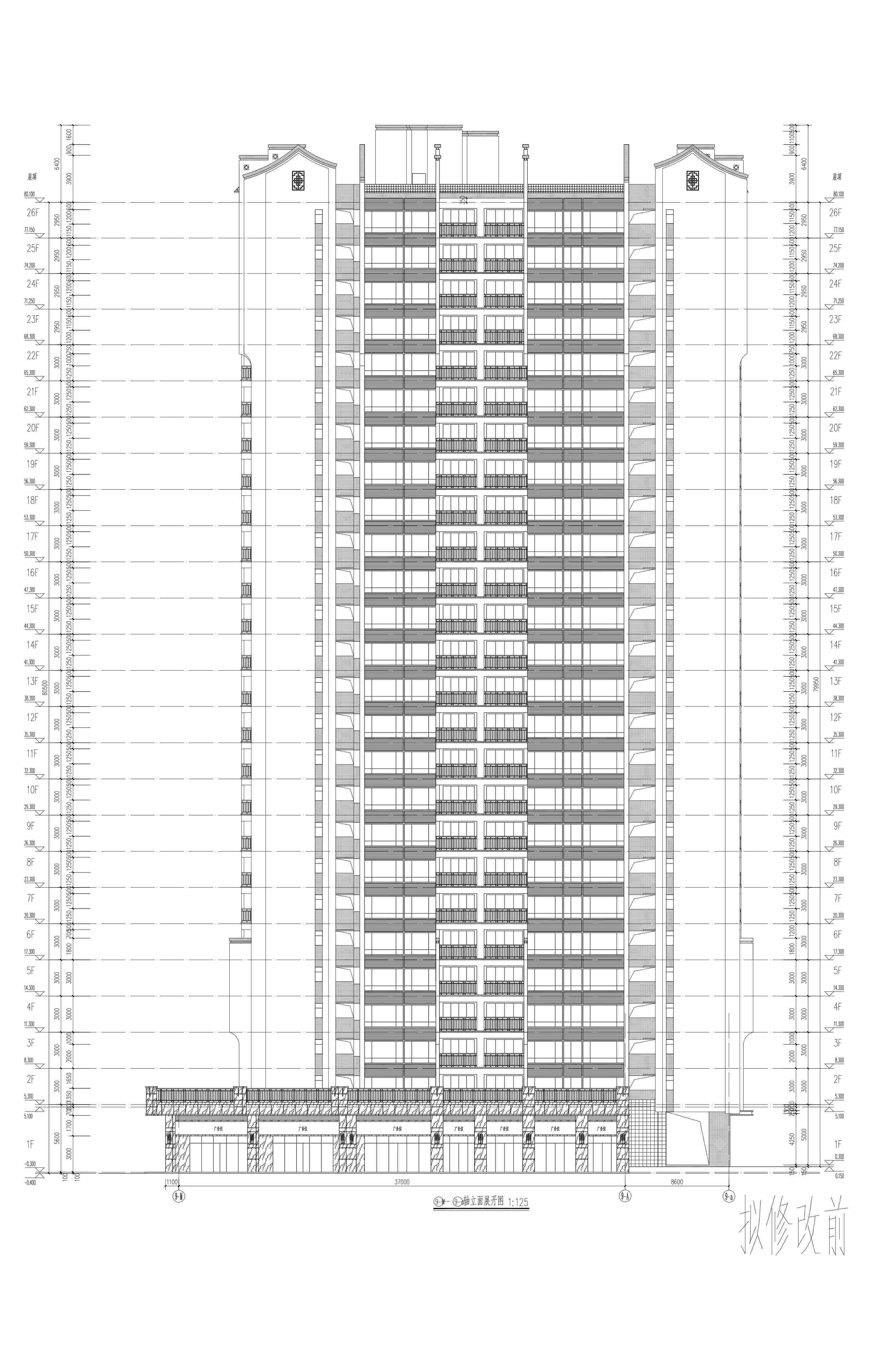 綠湖9#樓修改前9-M9-0軸立面.jpg