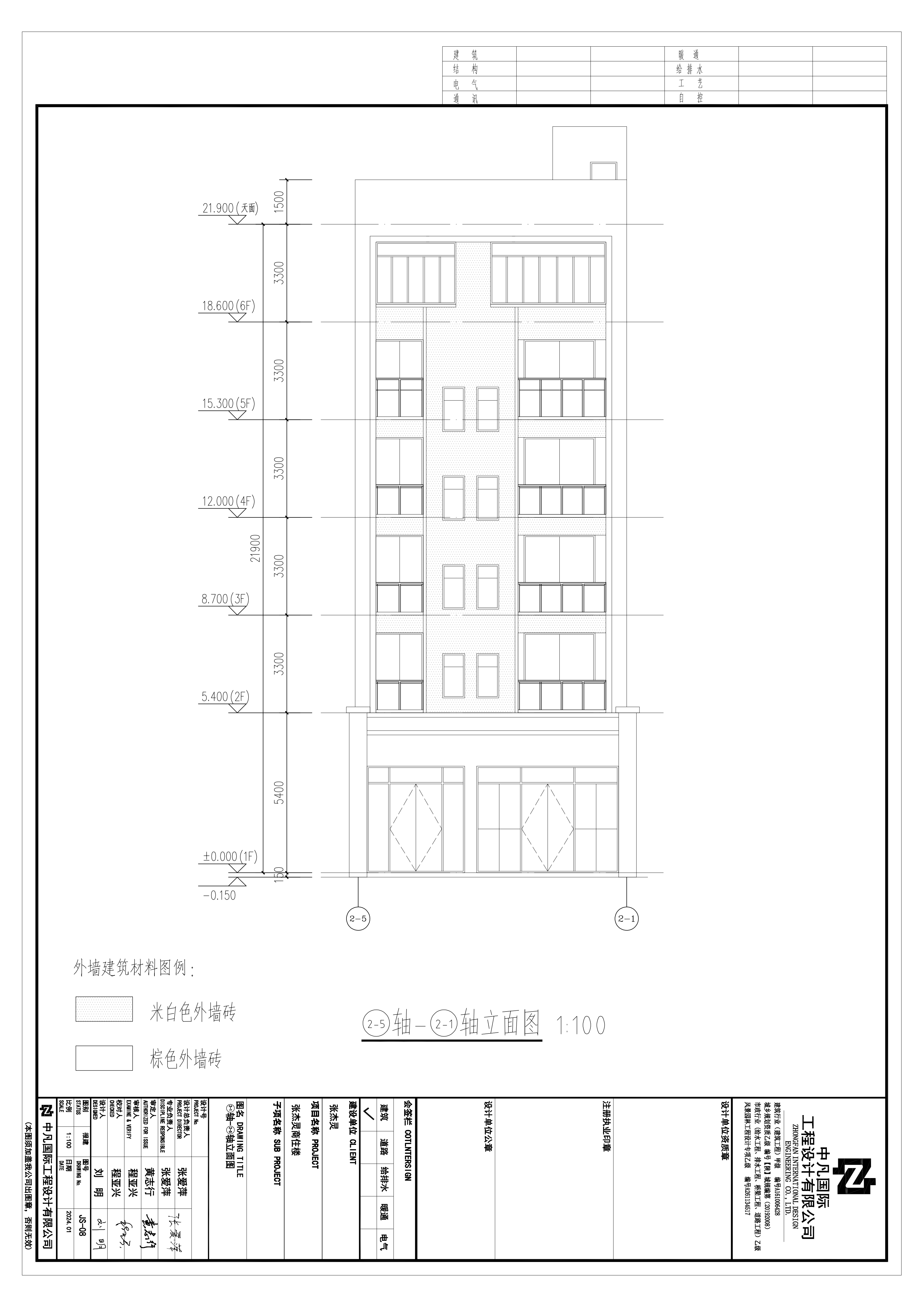 張杰靈商住樓--5-1軸立面圖.png